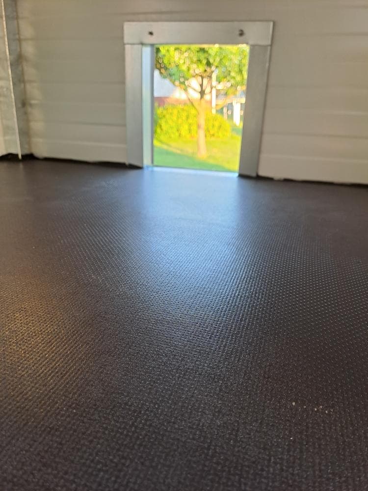 Slepice si užívají nový kurník